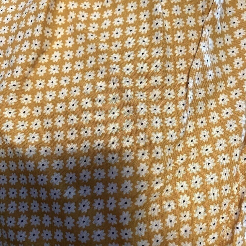 Carter's Mustard Yellow Cream Floral Print Elastic Waist Line Skirt Size 3T - Picture 3 of 3
